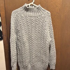 Gray Turtleneck Sweater for Men